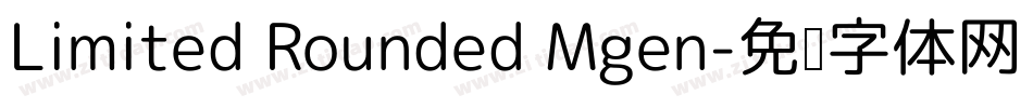Limited Rounded Mgen字体转换